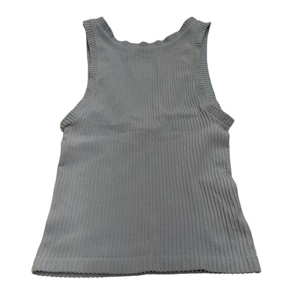 M177 INTIMATELY Free People Women's Crop Tank Top Blue Small - Picture 2 of 4